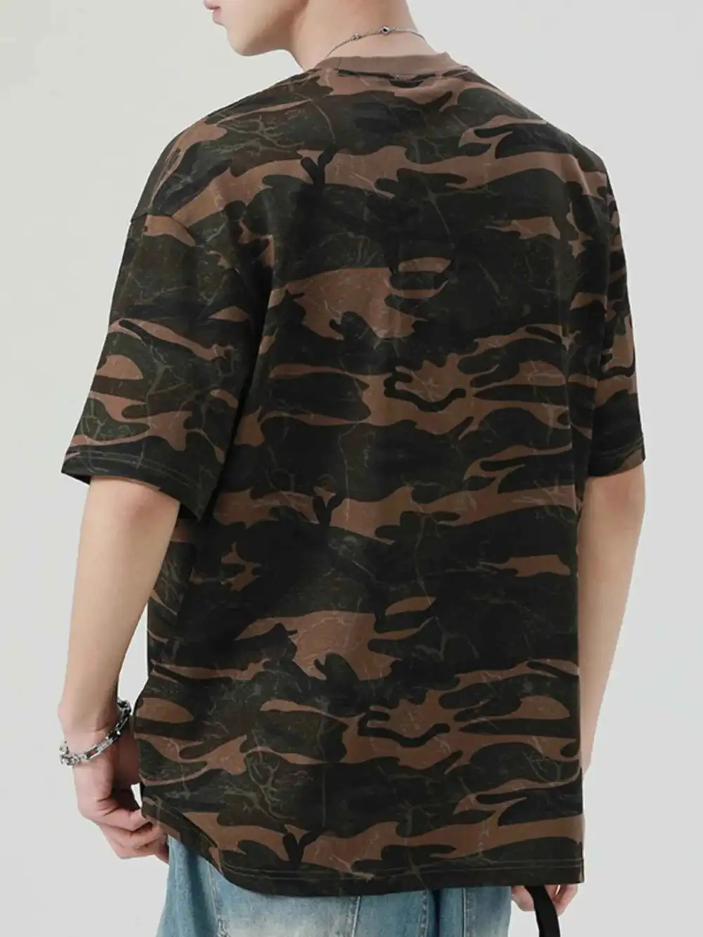 Camouflage Round Neck T-Shirt