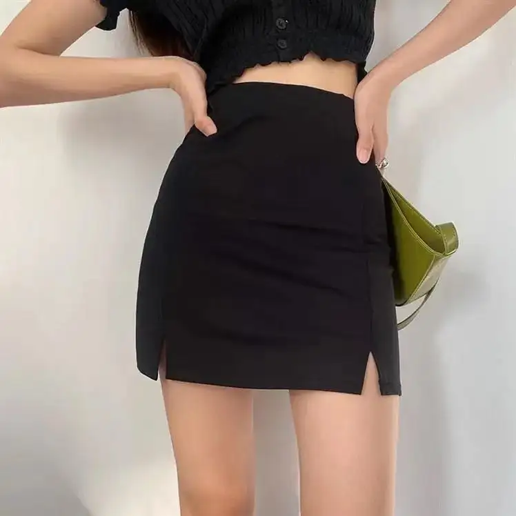 A-Line Bodycon High-Waist Skirt