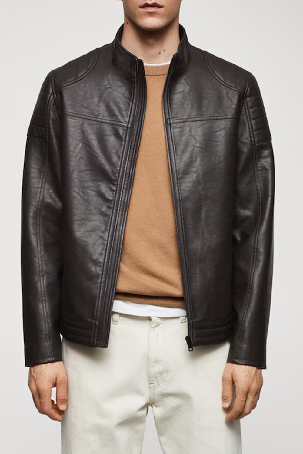Nappa Leather-Effect Jacket