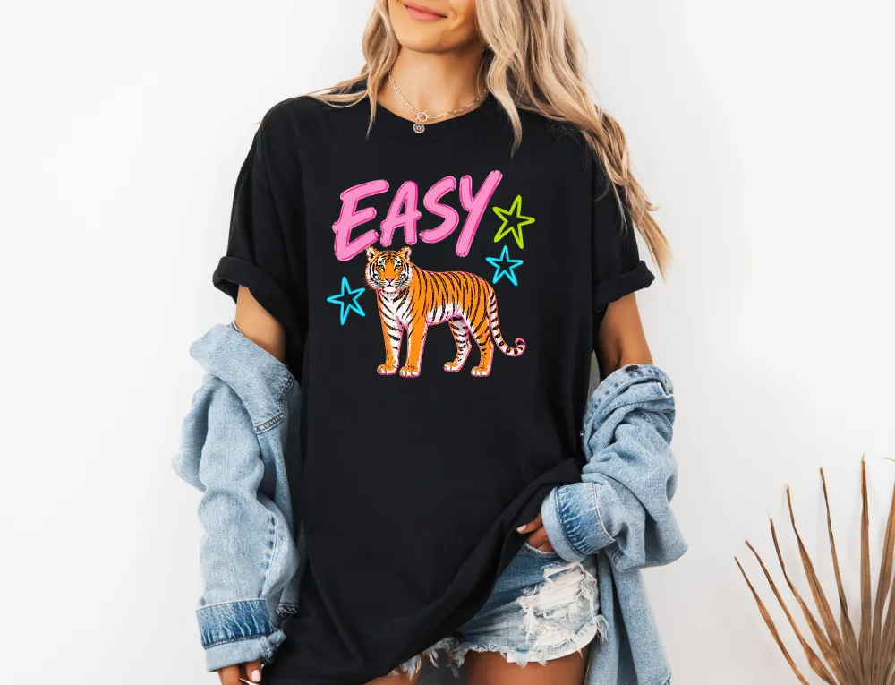 Tiger Motto Graphic Garment Dyed Tee