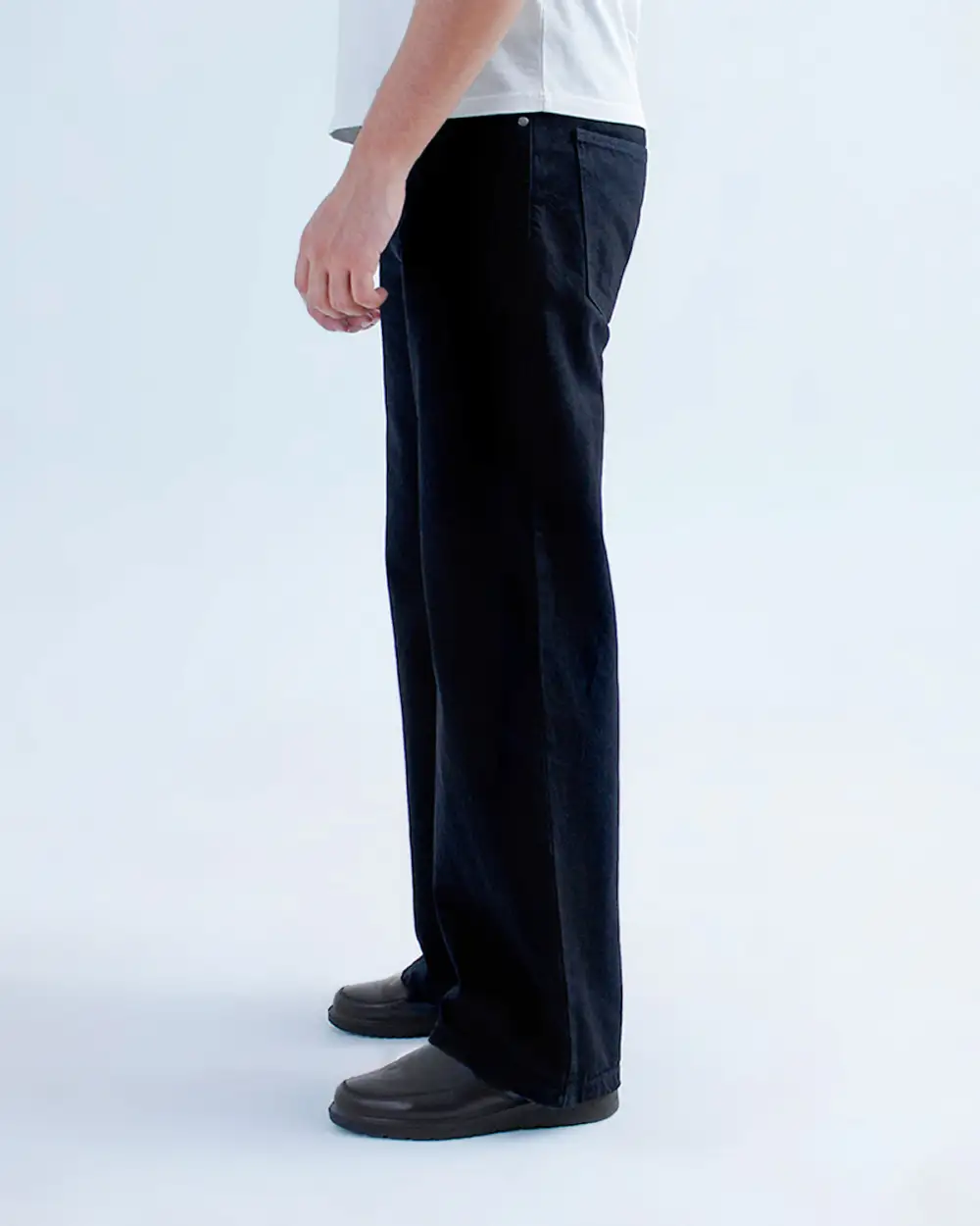 Men's Wide Leg Stretch Denim Jeans
