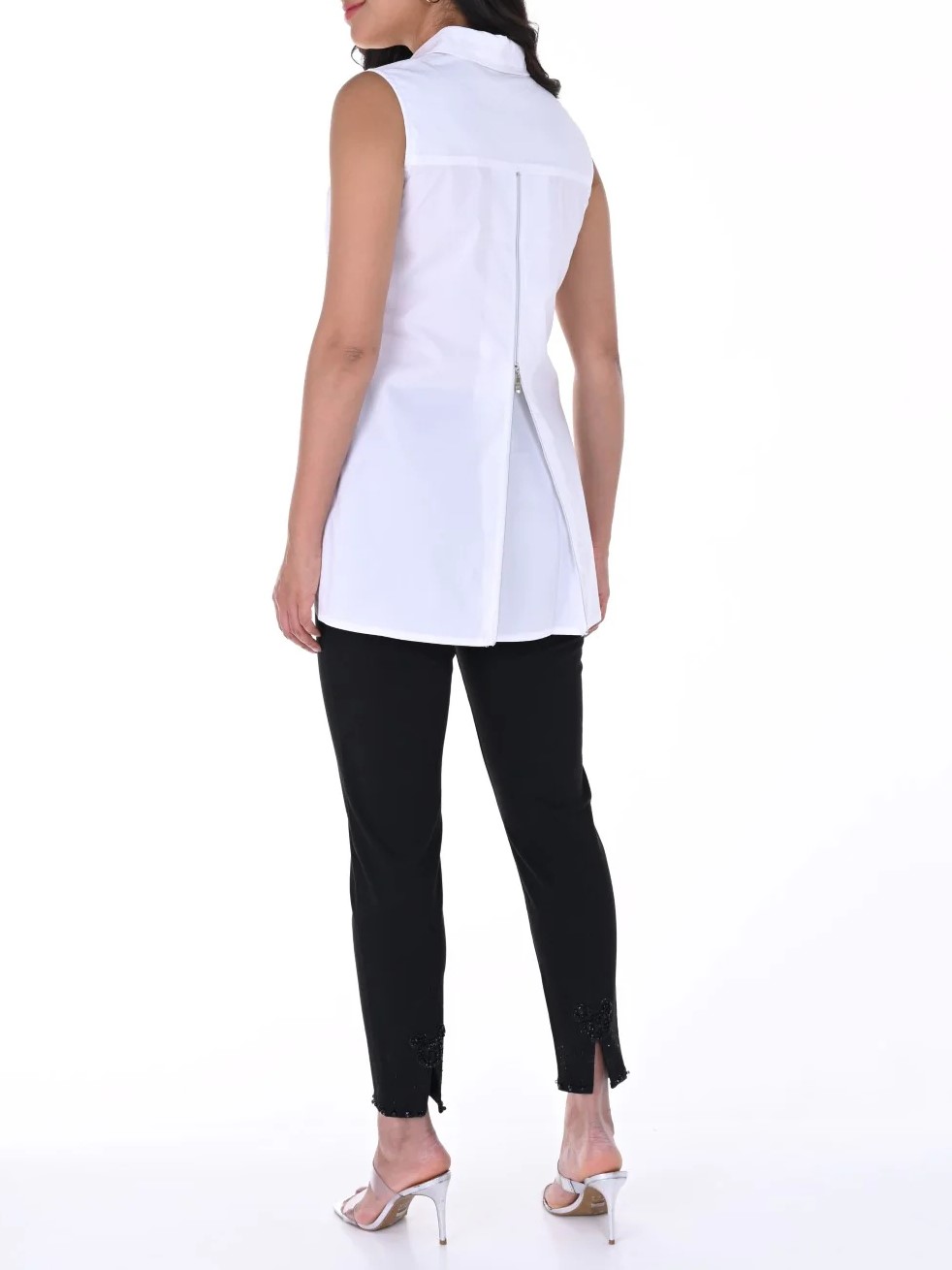 Black Denim Jeans with Heart Detail