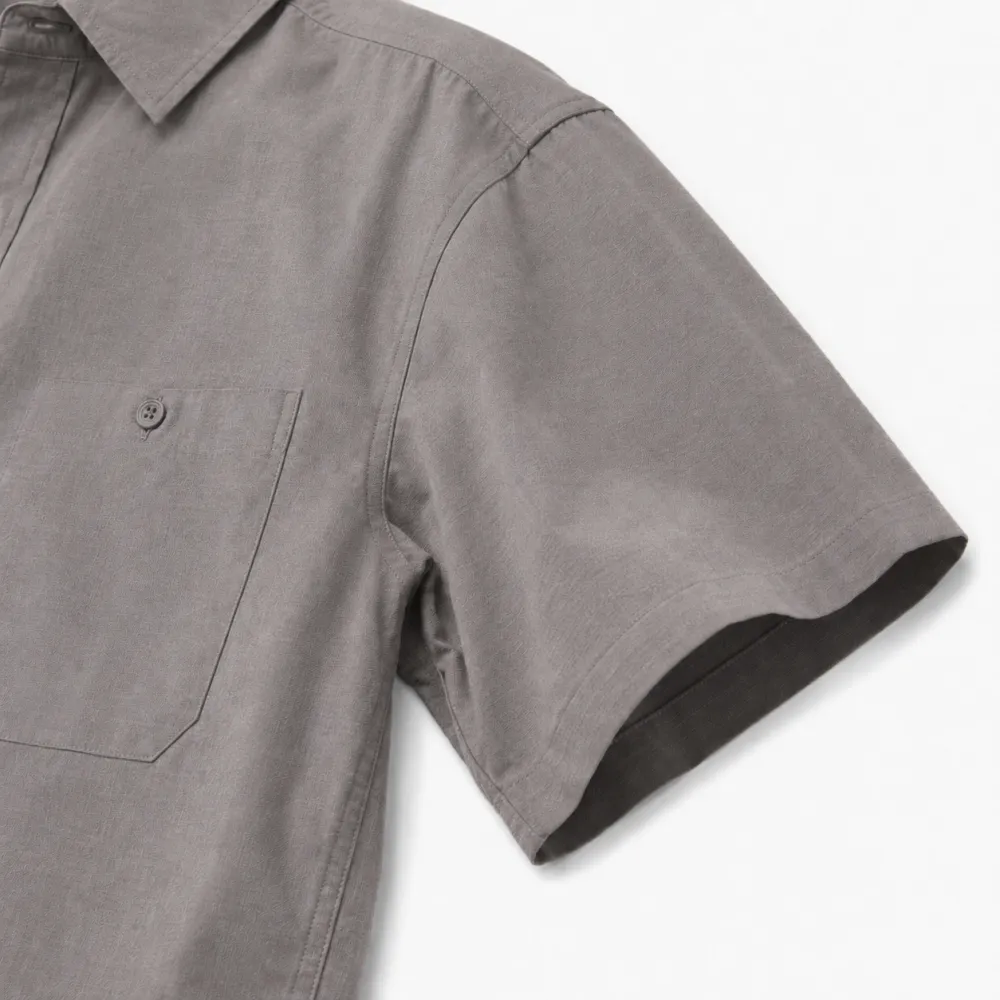 Men's Utility Button-Up Short Sleeve Pocket Shirt