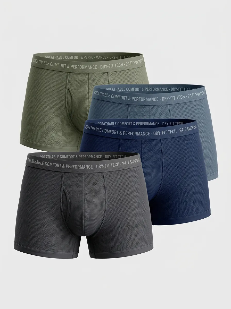 Casual Soft Feel Four Pack Briefs