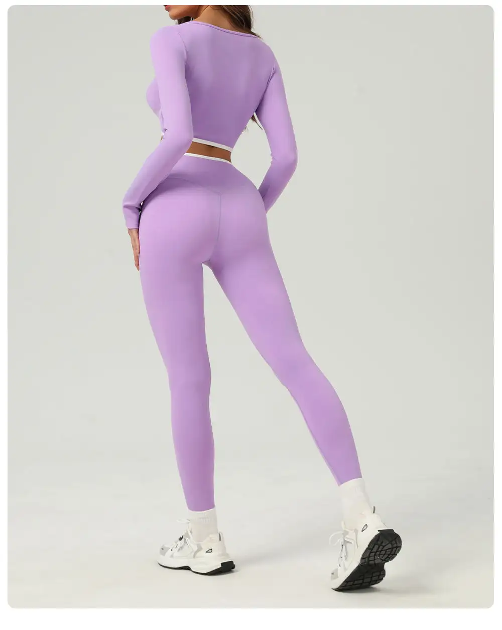 Quick-Dry High-Waist Top and Leggings Active Set