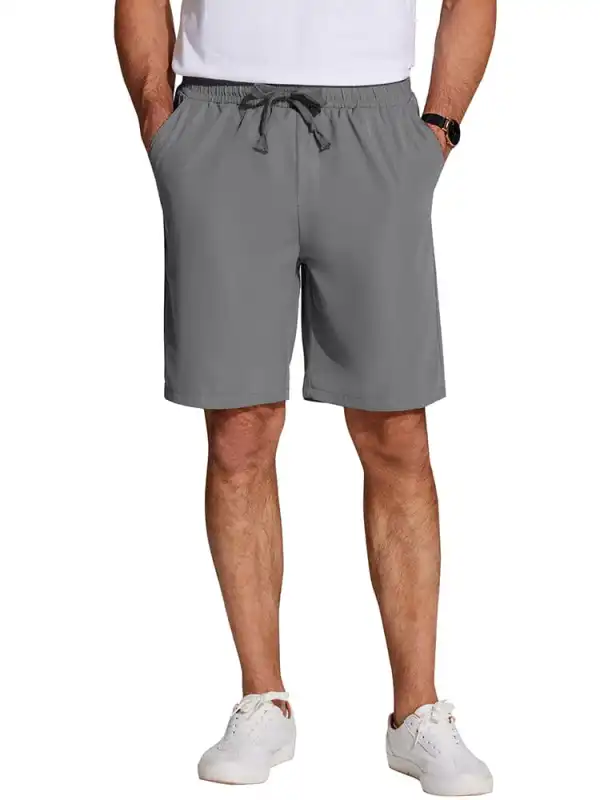 Men's Casual Elastic Waist Shorts