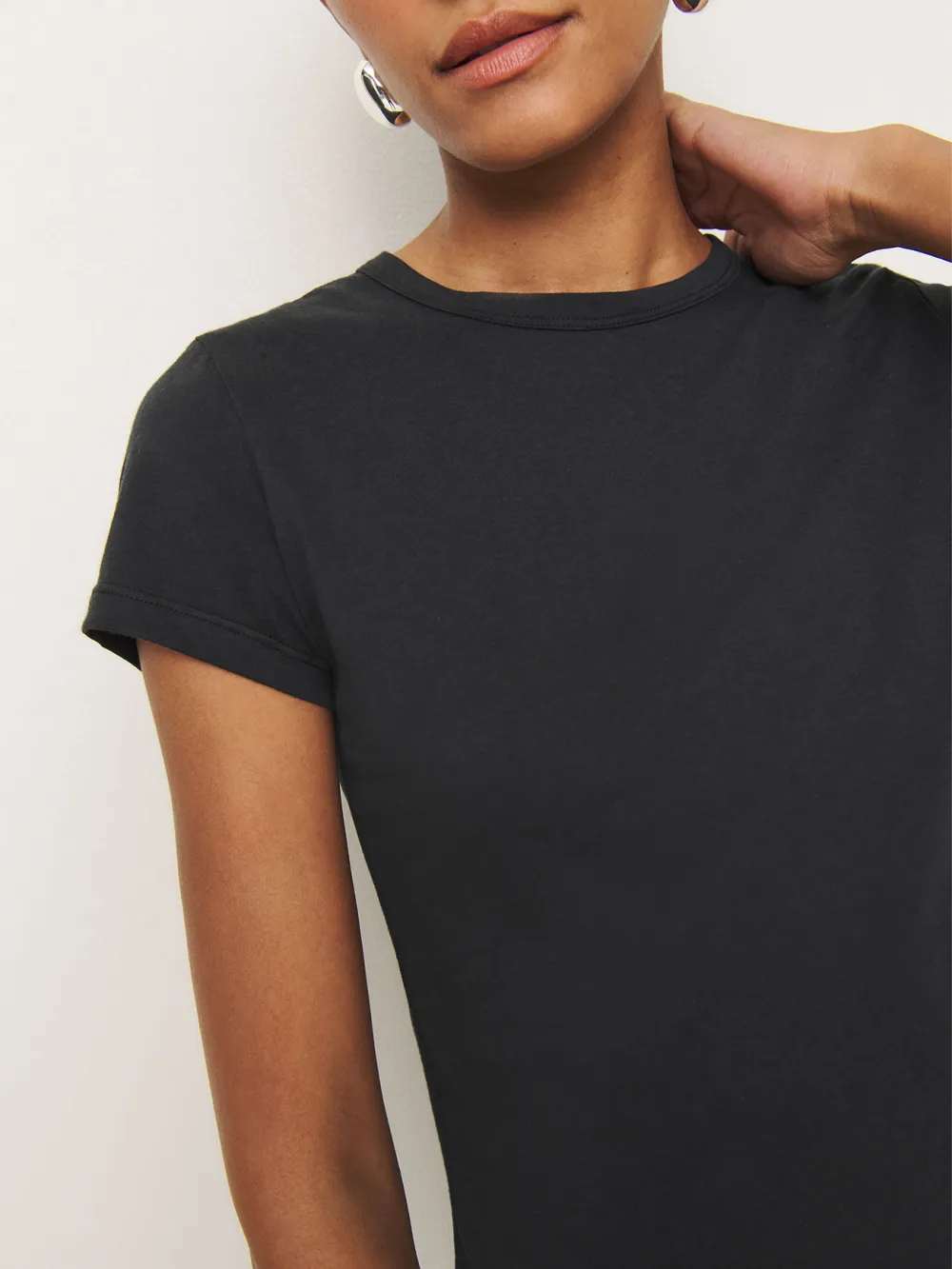 Basic Crew Neck Cotton T-Shirt