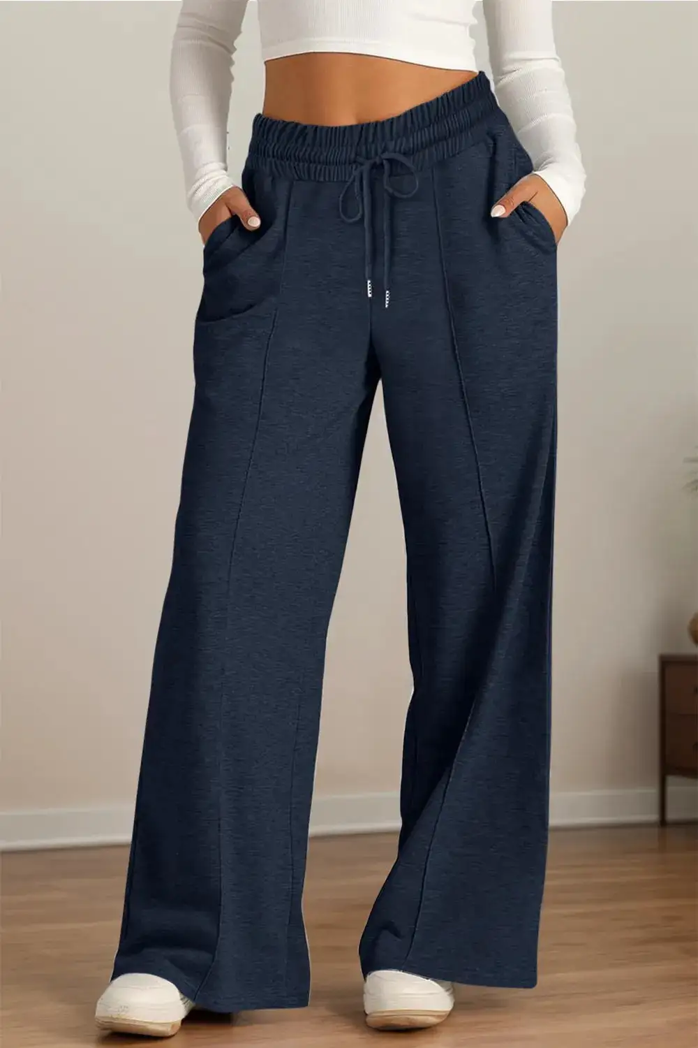 Lightweight High Waist Wide Leg Pants