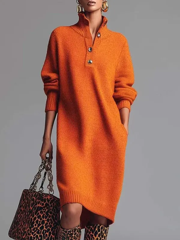 Refined Women's Knit Midi Dress