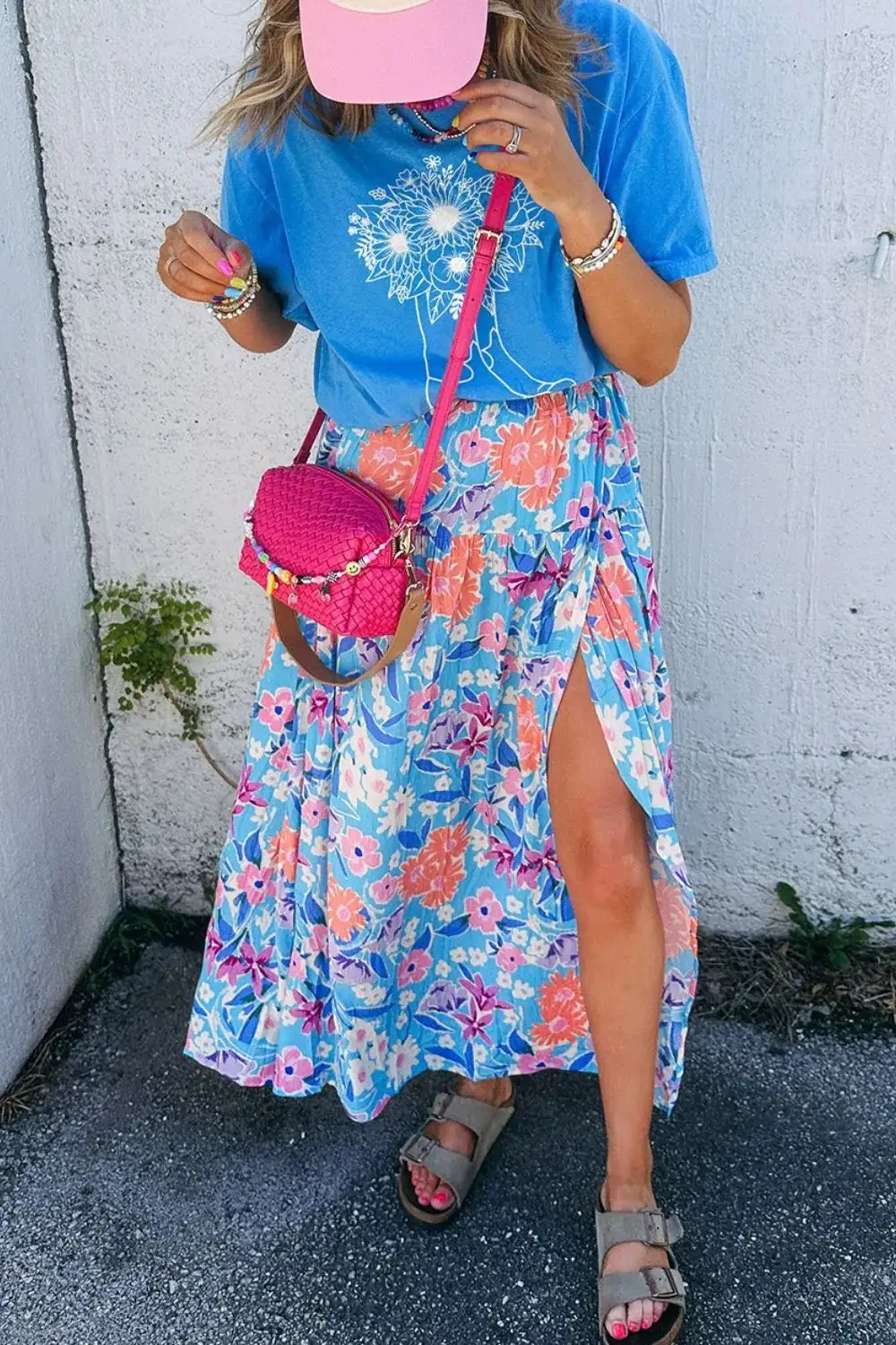 Draped Calm Printed Skirt