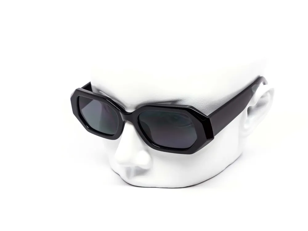 12-Pack Chunky Hexagon Dark Lens Sunglasses