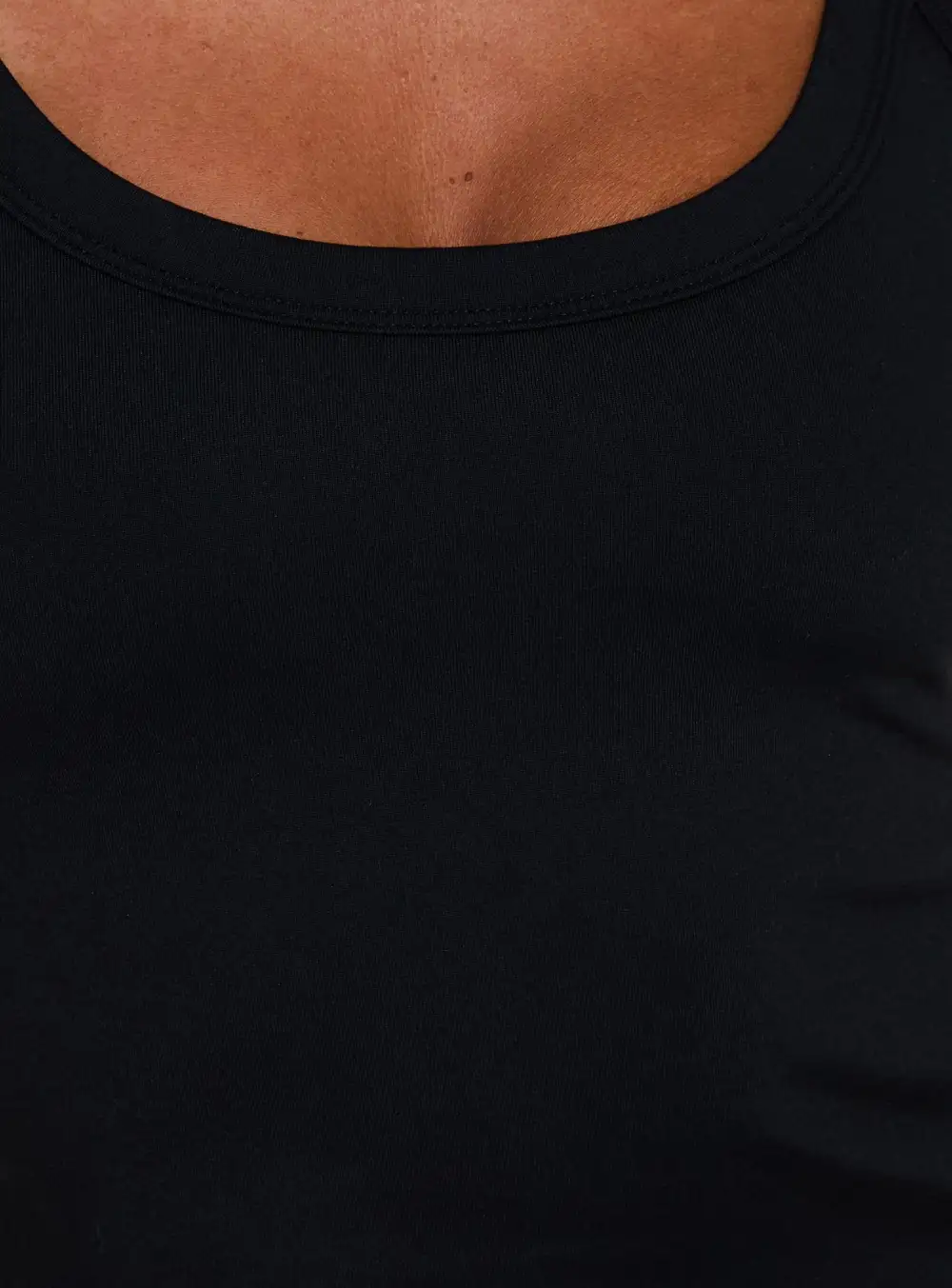 Cinched Longline Scoop Neck Tank Top