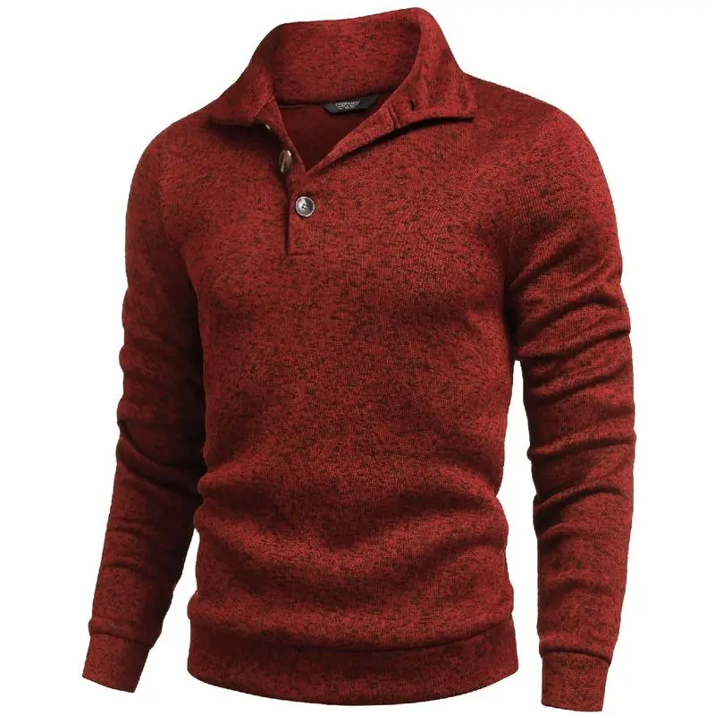 🧶 Men's Fitted Long Sleeve Pullover Sweater