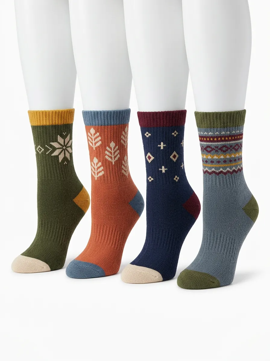 Essential Four-Pair Crew Socks