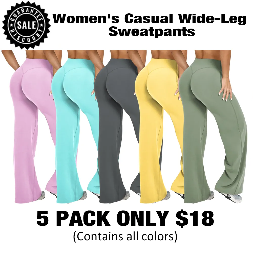 Women's Casual Wide-Leg Sweatpants-🔥10-Pack- Only $24