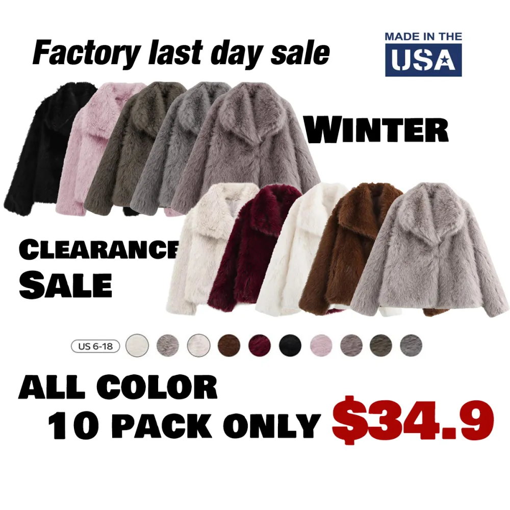 Women's Luxurious Oversize Solid Color Wide Lapel Snap Closure Fuzzy Thermal Outerwear, Fall & Winter Long Sleeve Outerwear, Faux Fur Outfit