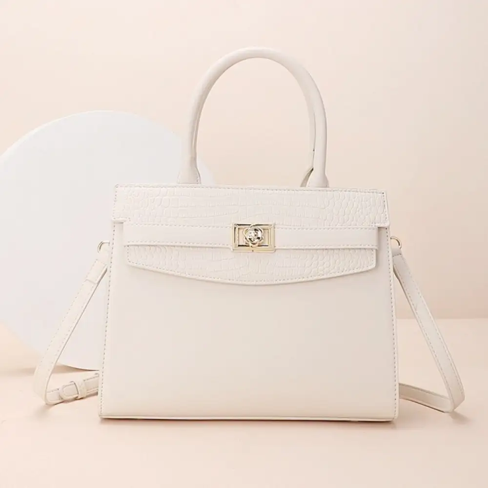 Top Handle Leather Handbag