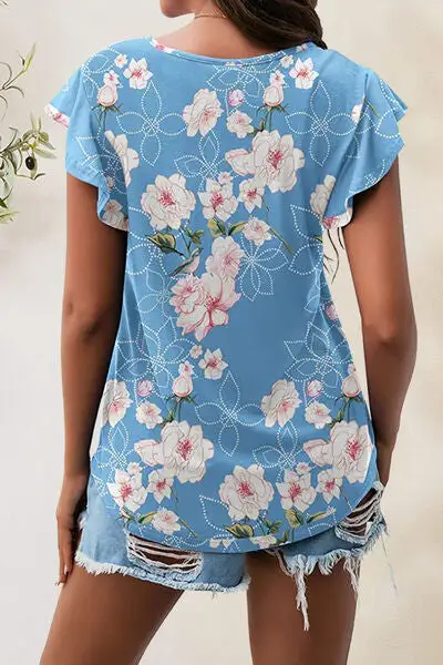 Cozy Round-Neck Short-Sleeve Cotton T-Shirt