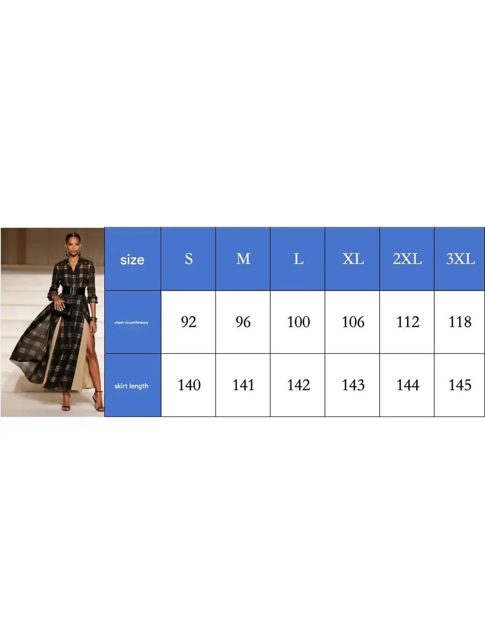 Retro Split Hem Plaid Long Sleeve Dress