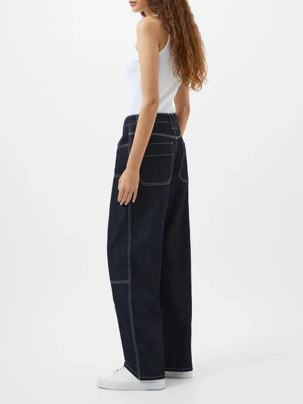 Designer Contrast Denim Blue Jeans