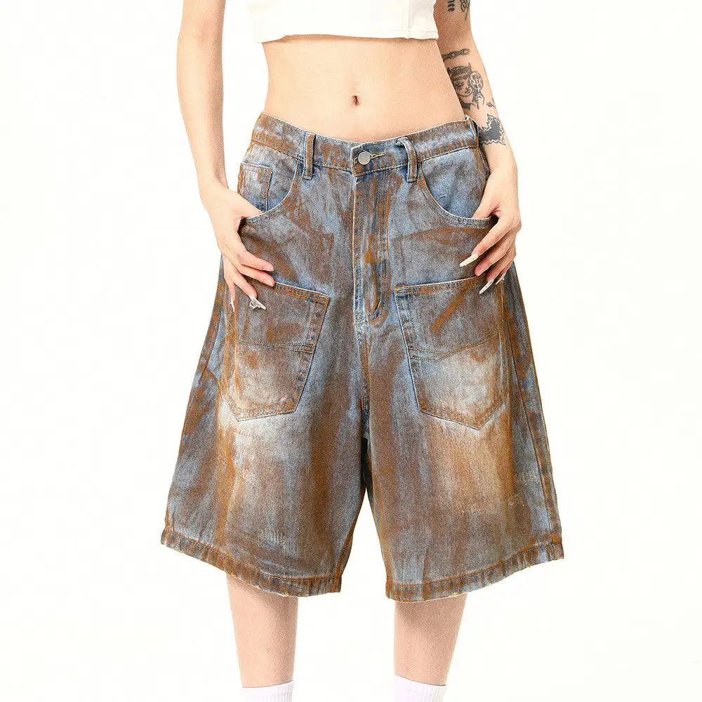 Streetwear Everyday Relaxed Denim Shorts