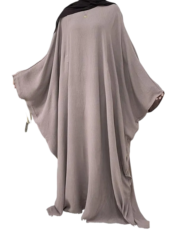 Women's Solid Color Maxi Abaya, Modesty Round Neck Long Sleeve Dress for Daily Wear, Ladies Muslim Islamic Clothing for All Seasons, Dresses for Women, Loose Abayas