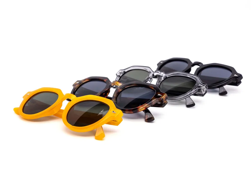 12-Pack Chunky Metal Round Sunglasses