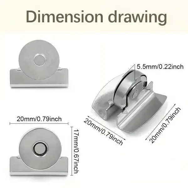 🧷Seamless Magnetic Buckle Clasp for Bags, Clothing and DIY Crafts✨