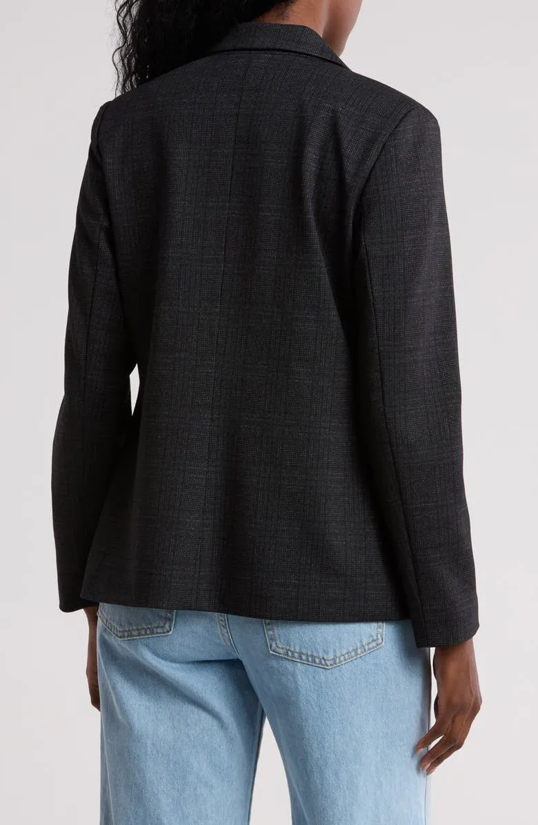 Plaid Classics Single-Button Blazer
