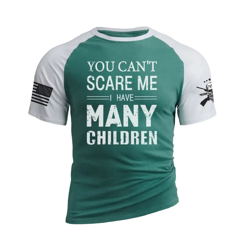 I HAVE MANY CHILDREN RAGLAN GRAPHIC TEE