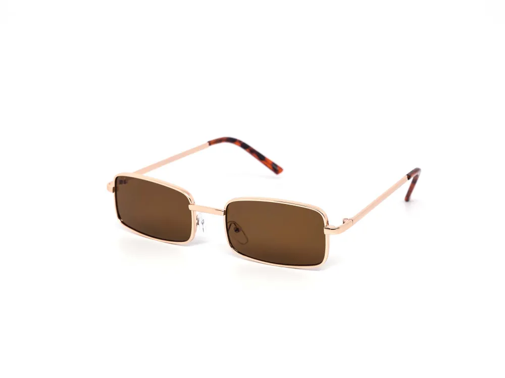 12-Pack Classic Metal Square Dark Lens Sunglasses