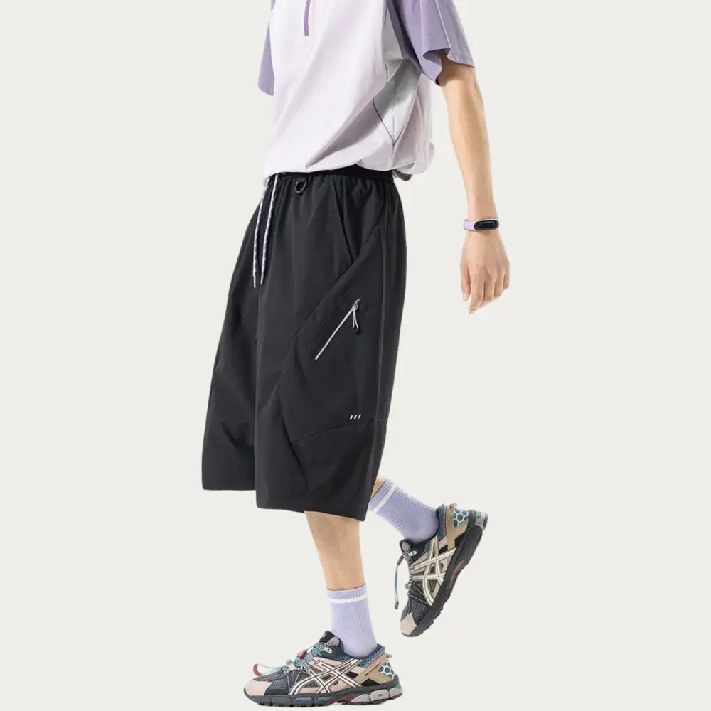 Refined Drawstring Pocketed Lightweight Men's Athletic Shorts