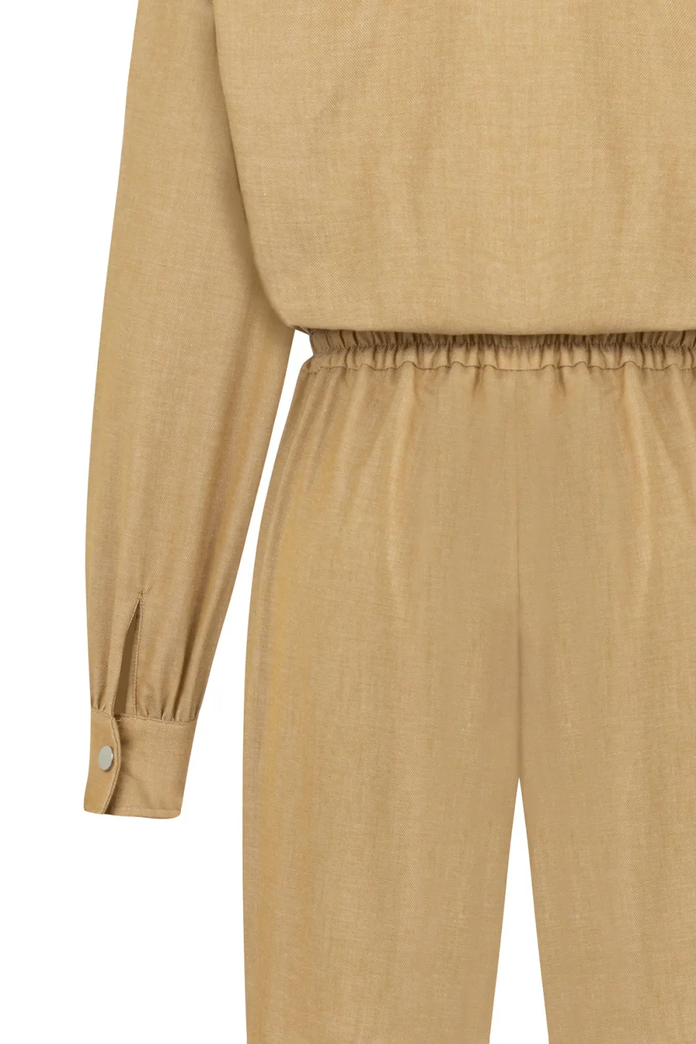 Long Sleeve Cotton Jumpsuit
