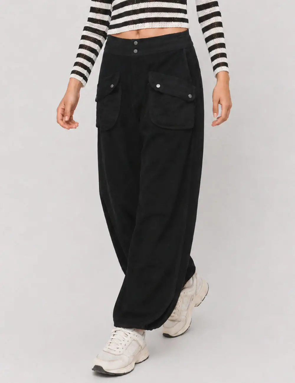 Pockets Pants Wide Leg Sweatpants