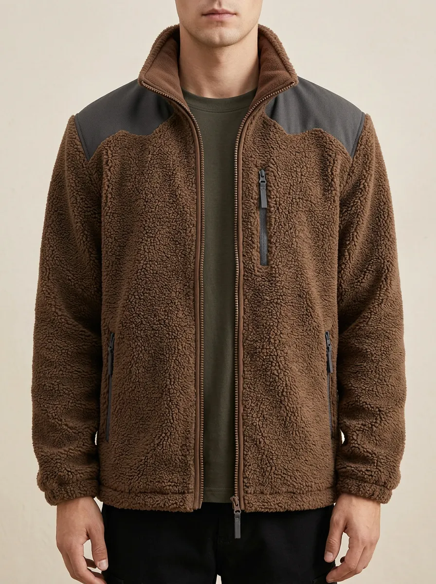 Sherpa Fleece Zip Jacket