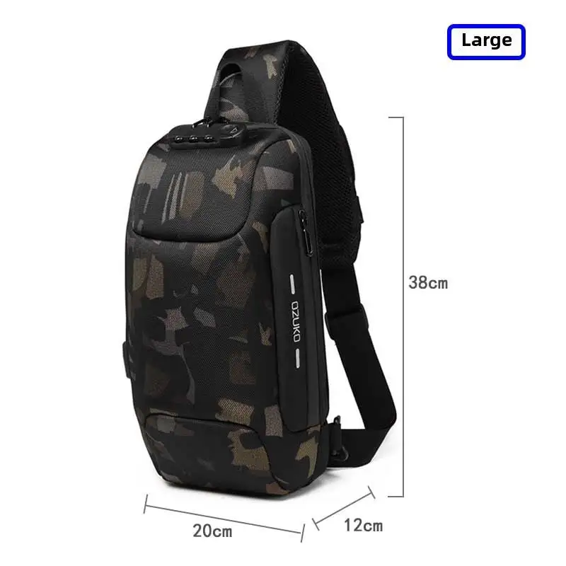 Water Resistant Utility Crossbody Chest Bag