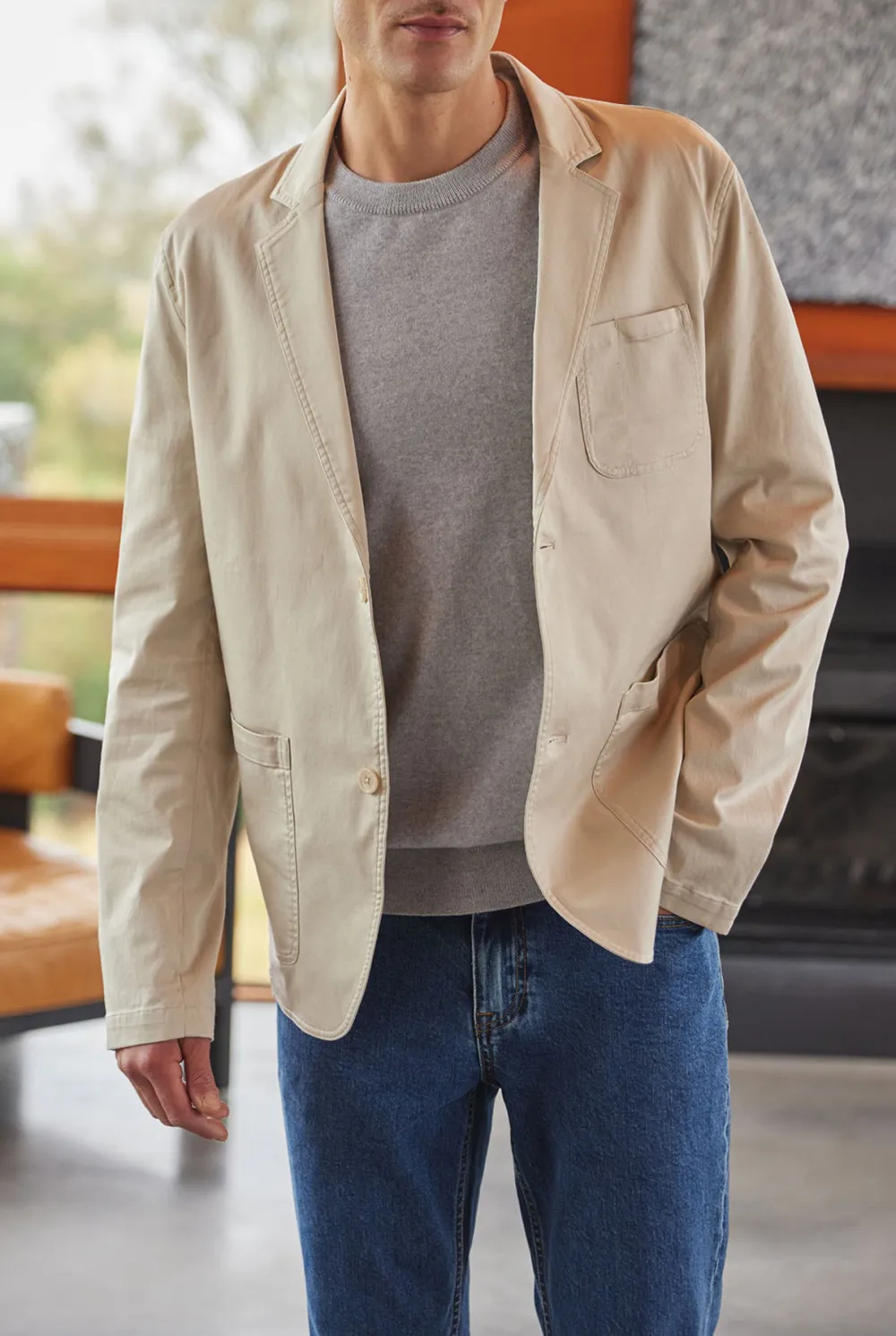 Soho Blazer- Stone