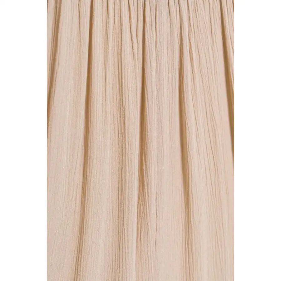 Everyday Woven Crinkle Smocked Waist Maxi Skirt W Pockets