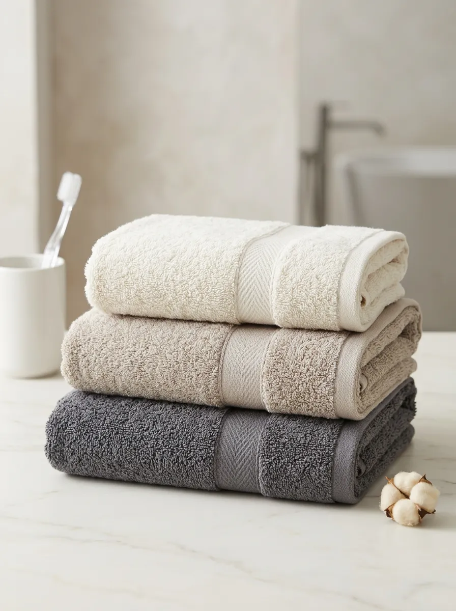 Cotton Three-Piece Towel Set