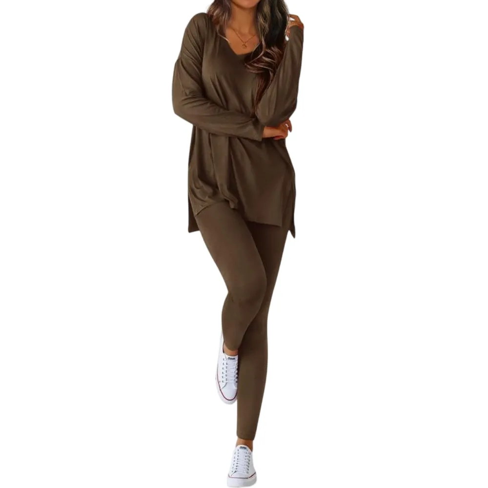 Women’s Casual Two-Piece Sets Airport Travel Outfit Workout Clothing