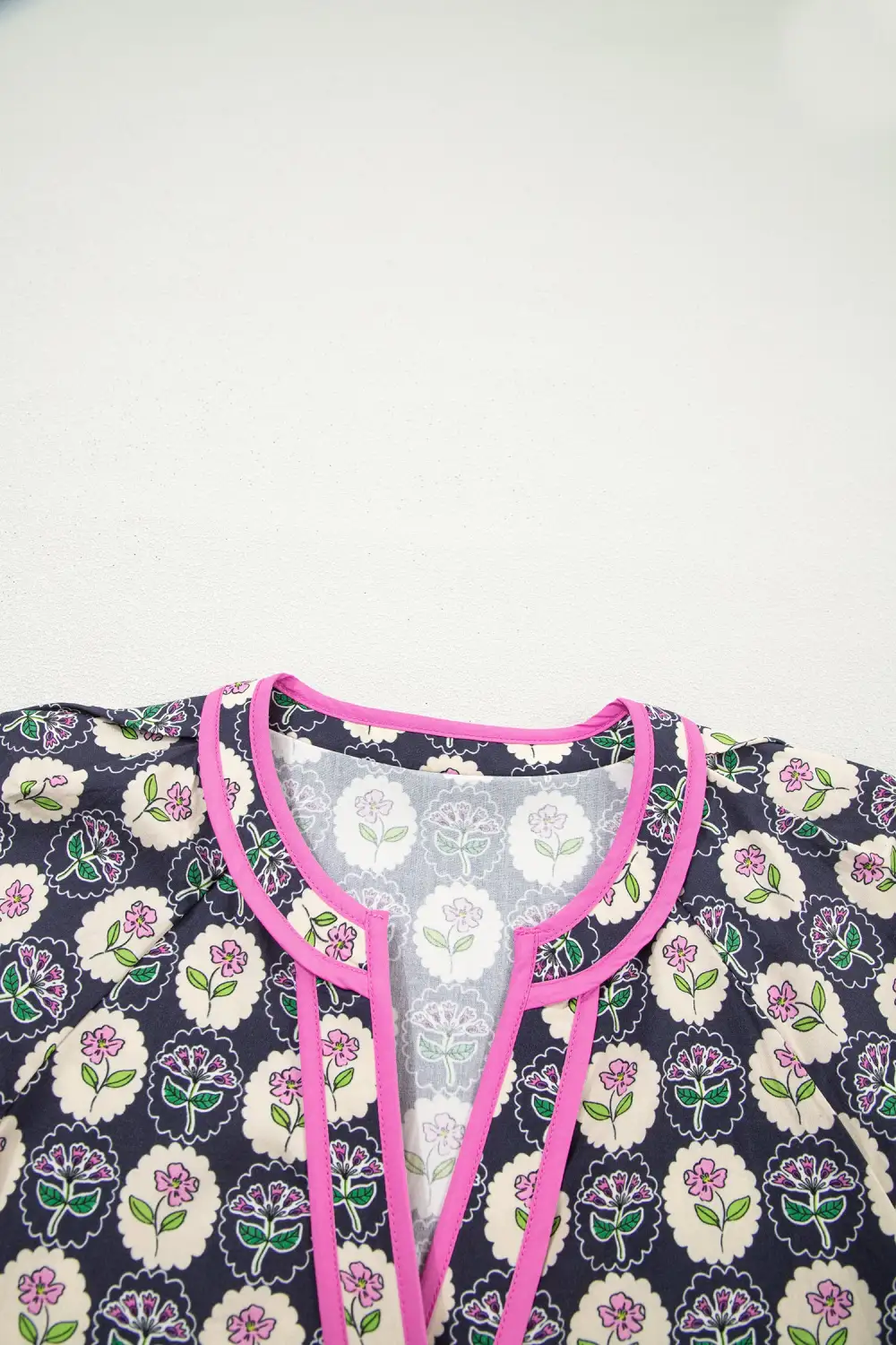 Soft Touch Floral Striped Short Sleeve Dress