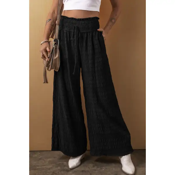 Casual Tied Wide Leg Pants