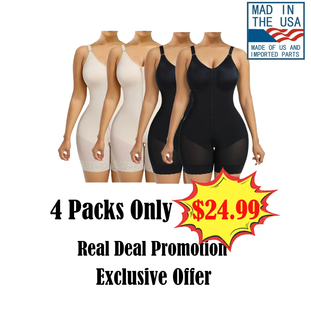 👉 Fajas Colombianas Shapewear for Women – Tummy Control Butt Lifter with Zipper Crotch & Detachable Straps 🔥 Limited-Time Offer — 49% OFF Today Only!