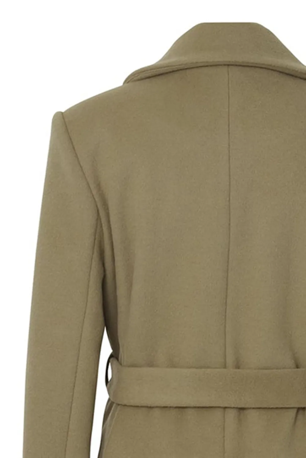 Belted Wool Trench Coat