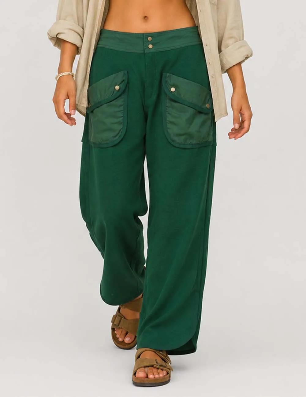 Pockets Pants Wide Leg Sweatpants
