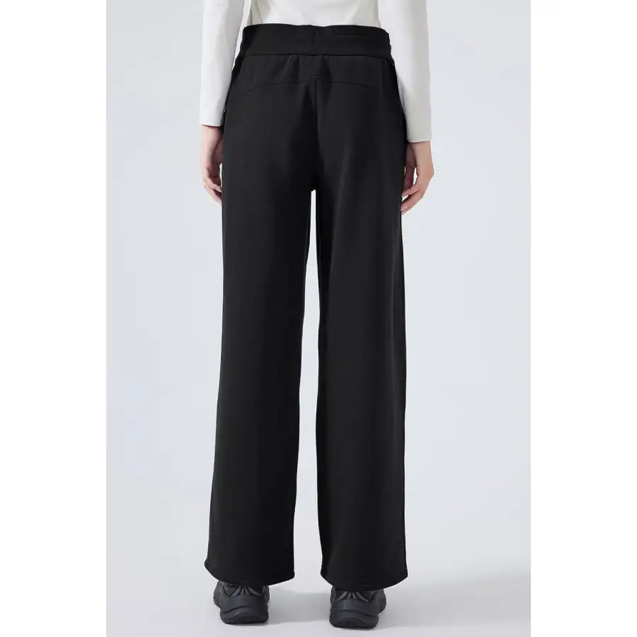 Feminine Drawstring Wide Leg Pants