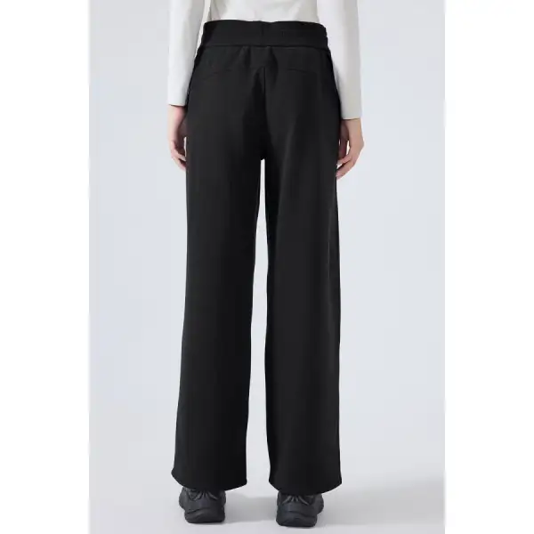 Feminine Drawstring Wide Leg Pants
