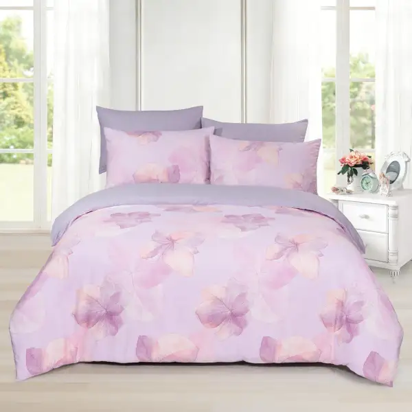 Polished Cotton Printed Complete Bedding Set