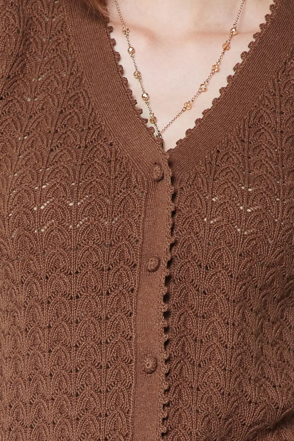 Scalloped Edge Cardigan