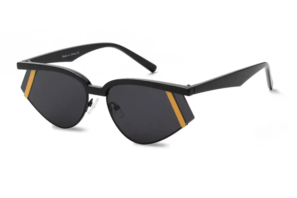 Rimless Futuristic Rectangle Sunglasses